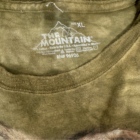 The Mountain Manimals 2011 Rasta Lion Mens Size XL Green Tye Dye. - Picture 3 of 6